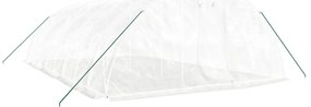 Estufa com estrutura de aço 40 m² 8x5x2,3 m branco