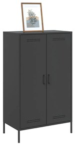 Aparador alto 68x39x113 cm aço preto