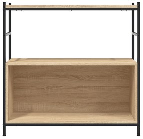 Estante 80x30x78,5 cm derivados madeira/ferro carvalho sonoma