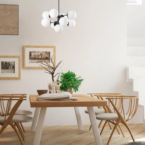 Candeeiro de Teto Mudoni – Preto – Diâmetro 70 cm x Altura 80 cm