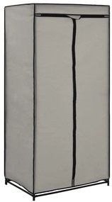 Roupeiros 2 pcs 75x50x160 cm cinzento