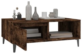 Mesa de centro 90x60x35 cm derivados de madeira carvalho fumado