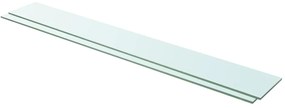 vidaXL Prateleiras 2 pcs 110x15 cm vidro transparente