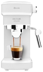 Máquina de café Express Cafelizzia 790 Steel Espressos e cappuccino, 1350 W, sistema Thermoblock, 20 bares, modo automático para 1 - 2 cafés, vaporiza