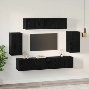 Gabinete de TV de Parede com armazenamento com porta 6 pcs Carvalho Pr