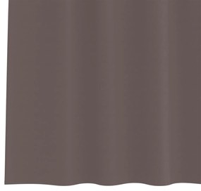 Cortinas opacas 2 pcs Castanho escuro 225 x 140 cm Poliéster