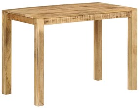 Mesa de jantar 110x55x76 cm madeira de mangueira maciça