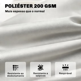 Almofada para Banco de Jardim com Encosto Enchimento Espesso e Fitas de Fixação para Interior e Exterior 150x98x8 cm Cinza