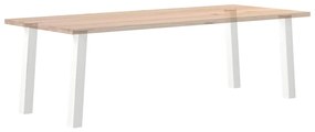Pés de mesa de console 4 peças, branco, 72 cm, aço