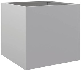 Vaso/floreira 49x47x46 cm aço galvanizado prateado