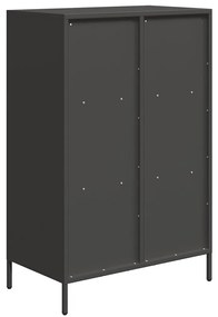 Móvel alto 68x39x103,5 cm aço preto
