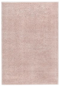vidaXL Tapete de divisão shaggy 160x230 cm rosa velho
