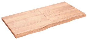 Prateleira de parede 120x60x(2-4) cm carvalho tratado castanho