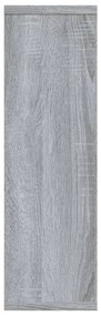 Estante 85x16x52,5 cm derivados de madeira cinzento sonoma