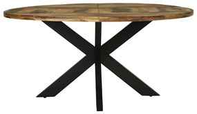 Mesa de Jantar Redonda Ø160x76 cm Madeira de Acácia Sólida