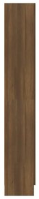 Estante 82,5x30,5x185,5 cm derivados madeira carvalho castanho