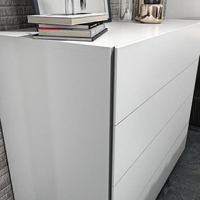 Cômoda Lines – Branco – 90 cm x 45 cm x 81,6 cm