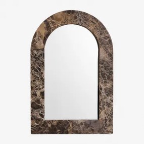 Espelho De Parede Em Pedra Natural Alune Mármore Castanho Emperador & 60 X 90 Cm - Sklum