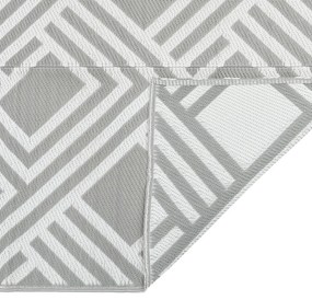 Tapete de exterior 120x180 cm 140x200 PP cinzento