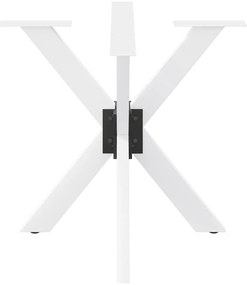 Pé de mesa de jantar em formato de aranha, branco, 85x85x(72-73) cm, a