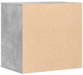 Cómoda com 3 Gavetas - 60x41x58 cm - derivados de madeira - cinzento c