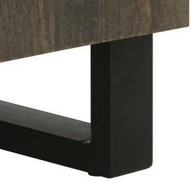 Aparador preto 60x33x75 cm madeira de mangueira maciça