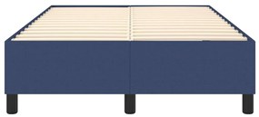 Estrutura de cama sem colchão 120x200 cm tecido azul