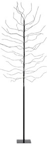 Vloerlamp zwart boom 200cm incl. LED IP44 - Vixen