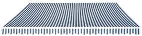 Toldo dobrável manual 500 cm azul e branco