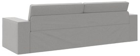 Sofá Cama 2-em-1 Cinza Nuvem 245x150x60.5 cm Tecido