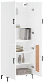 Armário alto 69,5x34x180 cm derivados de madeira branco