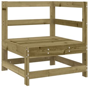 10 pcs conjunto sofás jardim madeira de pinho impregnada
