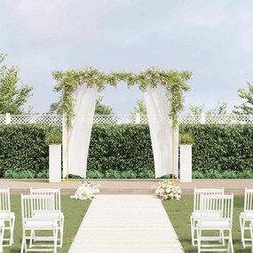 vidaXL Arco de Casamento Ouro 338 x 35 x 300 cm Aço