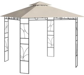 Gazebo 3x3x2,7 m 160 g/m² cor creme