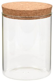 Frascos de vidro com tampas de cortiça 6 pcs 650 ml