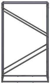 Suporte para lenha 60x25x100 cm aço laminado a frio antracite