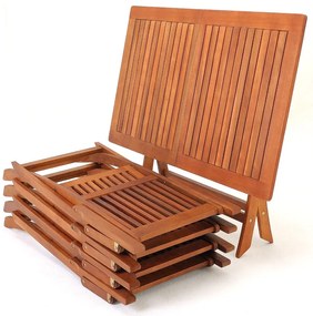 Conjunto de jardim Sydney 5 peças em madeira de acácia com certificação FSC®