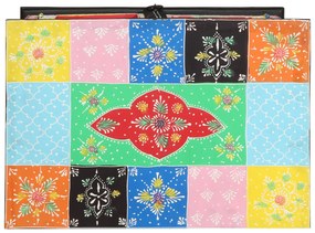 Mesa de Console vidaXL Multicolorida 50x30x75 cm em Madeira Sólida de