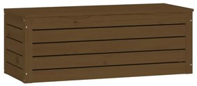 Caixa de arrumação 89x36,5x33 cm pinho maciço castanho mel