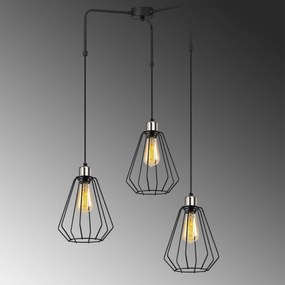 Candeeiro de Teto Kese – Preto – Diâmetro 68 cm, Altura 100 cm