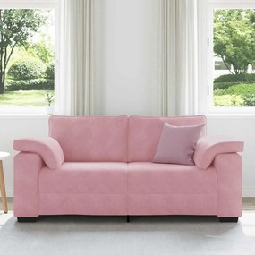 Sofá-luvas 140 cm veludo rosa