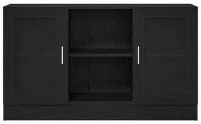 Aparador vidaXL Preto Carvalho 120x30,5x70 cm em Madeira Derivada