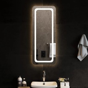 vidaXL Espelho de casa de banho com luzes LED 40x100 cm