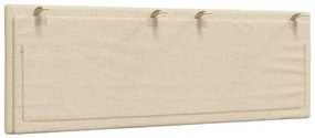 Almofadão de cabeceira 120 cm tecido creme