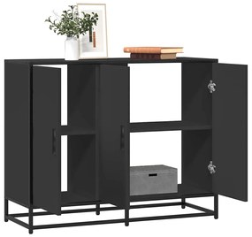 Aparador 94x35x76 cm derivados de madeira preto