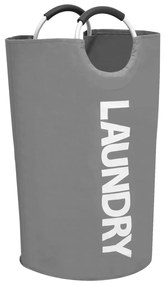 vidaXL Separador de roupa suja cinzento