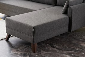 Sofá de Canto Bella – Antracite – 275 cm x 85 cm x 81 cm