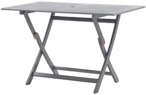 Mesa de jardim dobrável 120x70x75 cm madeira de acácia maciça
