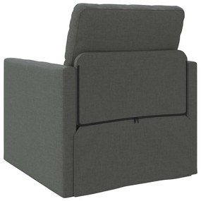 Sofá Cama 2 em 1 Cinza Escuro 74x77x81 cm Tecido