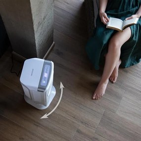 Climatizador evaporativo de 65 W EnergySilence 3500 Cool Compact Smart , capacidade do depósito de 3,5 L, controlo tátil e remoto, 3 velocidades, temp